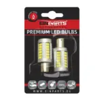 Einparts LED bulbs P21W CANbus 6000 K 135x SMD 4014, pair