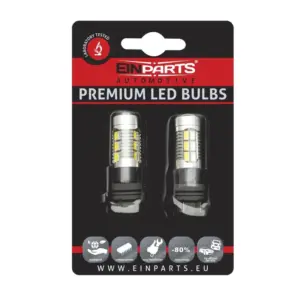 Einparts LED žarulje P27W CANbus bijele/narančaste 6000 K/1800 K 22x SMD 5730, par