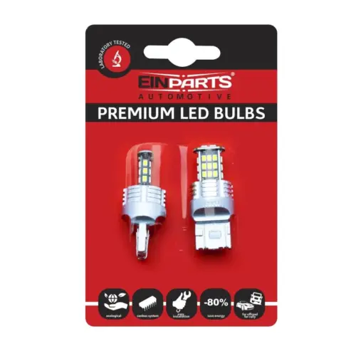 Einparts LED bulbs W21/5W CANbus 6000 K 30x SMD 3020, pair