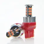 Einparts LED bulbs W21/5W CANbus red 1000 K 30x SMD 3020, pair
