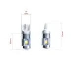 Einparts LED bulbs W5W CANbus 6000 K 5x SMD 3030, pair