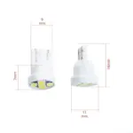 Einparts LED žarulje W5W 6000 K 5x SMD 2835, par