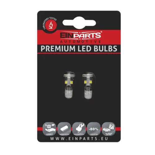 Einparts LED bulbs W5W CANbus 6000 K 13x SMD 2835, pair