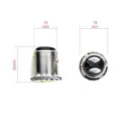 Einparts LED bulbs P21/5W CANbus 6000 K 18x SMD 4014, pair