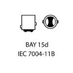 Einparts LED bulbs P21/5W CANbus 6000 K 18x SMD 4014, pair