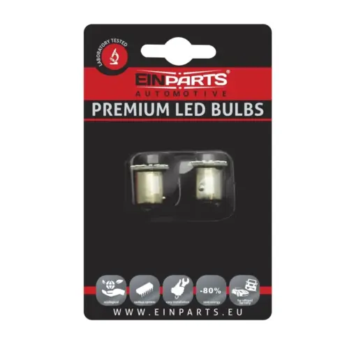 Einparts LED bulbs P21/5W CANbus 6000 K 18x SMD 4014, pair