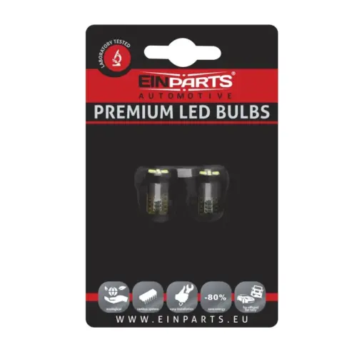 Einparts LED bulbs W5W CANbus 6000 K 6x SMD 3014, pair