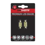 Einparts LED sufitne žarulje C5W 36 mm 6000 K 6x SMD 7020, par