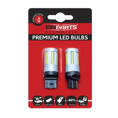 Einparts LED bulbs W21/5W CANbus 6000 K 66× SMD 2016, pair
