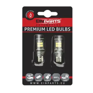 Einparts LED bulbs W16W CANbus 6000 K 15× SMD 2835, pair