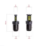 Einparts LED bulbs P21/4W CANbus 6000 K 30× SMD 3020, pair