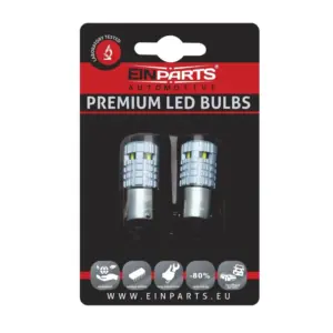 Einparts LED bulbs P21W CANbus 6000 K 6× SMD 1860, pair