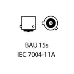 Einparts LED bulbs PY21W CANbus orange 1800 K 6× SMD 1860, pair