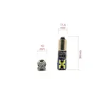 Einparts LED bulbs T4W CANbus 6000 K 24× SMD 4014, pair