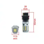 Einparts LED bulbs P27W CANbus 6000 K 66× SMD 2016, pair