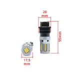 Einparts LED bulbs P27W CANbus orange 1800 K 66× SMD 2016, pair