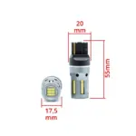 Einparts LED bulbs W21W CANbus 6000 K 66× SMD 2016, pair