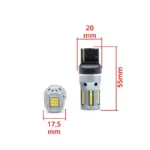 Einparts LED bulbs W21W CANbus orange 1800 K 66× SMD 2016, pair
