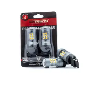 Einparts LED bulbs P27W 9–16 V CANbus orange 1800 K 24× SMD 3030, pair