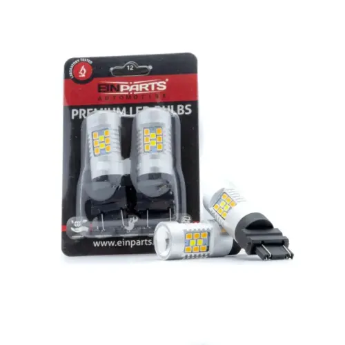 Einparts LED žarulje P27W 9–16 V CANbus bijela/narančasta 6000 K/1800 K 28× SMD 3030, par
