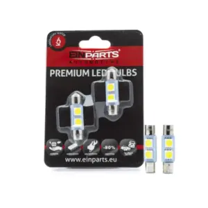 Einparts LED festoon bulbs C3W CANbus 6000 K 2× SMD 4014, pair