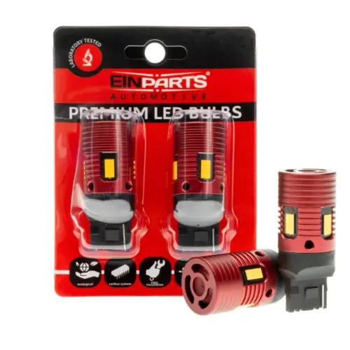 Einparts LED bulbs W21W CANbus orange 1700–1800 K 4× SMD 3570, pair