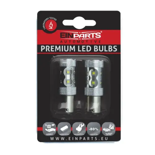 Einparts LED žarulja P21/5W 6000 K 10× CREE XT-E, 1 kom
