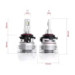 Einparts LED headlight bulbs H7 6000 K 12 V CANbus, pair
