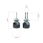 Einparts LED bulbs D2S Seoul CSP 12/24 V 6000 K CANbus, pair