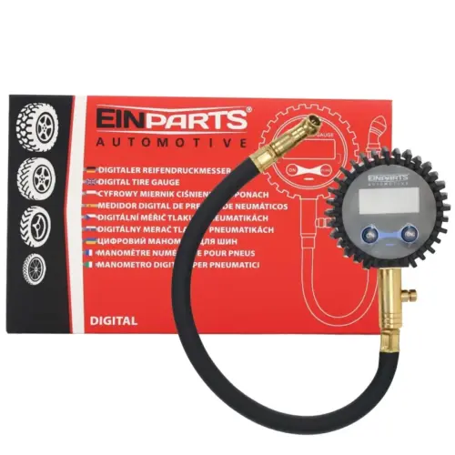 Einparts digitalni mjerač tlaka u gumama 3–200 PSI s crijevom, 1 kom