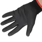 Einparts latex-coated work gloves, size S/7, black, EN 388, pair