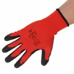 Einparts latex-coated work gloves, size XL/10, red, EN 388, pair
