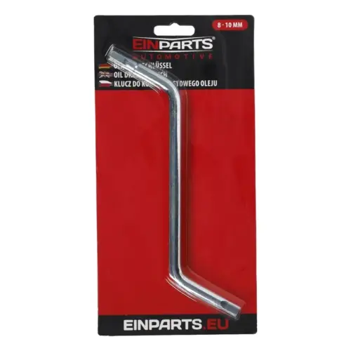 Einparts oil drain plug key 8 and 10 mm, square ends, 1 pc