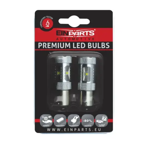 Einparts LED bulbs 6000 K 6× CREE XT-E, pair