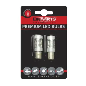Einparts LED bulbs orange 1800 K 10× CREE XB-D, pair