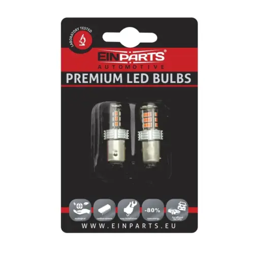 Einparts LED bulbs CANbus red 30× SMD 3020, pair
