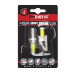 Einparts LED bulbs 9–32 V 6000 K 1× COB 360°, pair