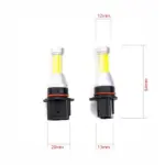 Einparts LED bulbs 9–32 V 6000 K 1× COB 360°, pair
