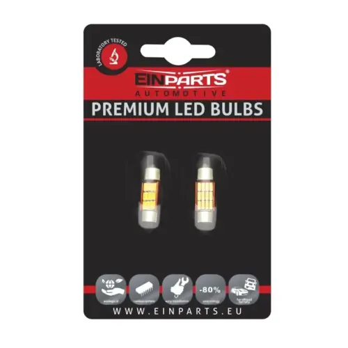 Einparts LED festoon bulbs CANbus 12× SMD 4014, pair