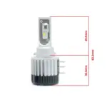 Einparts LED headlight bulbs 12/24 V 6000 K CANbus, pair