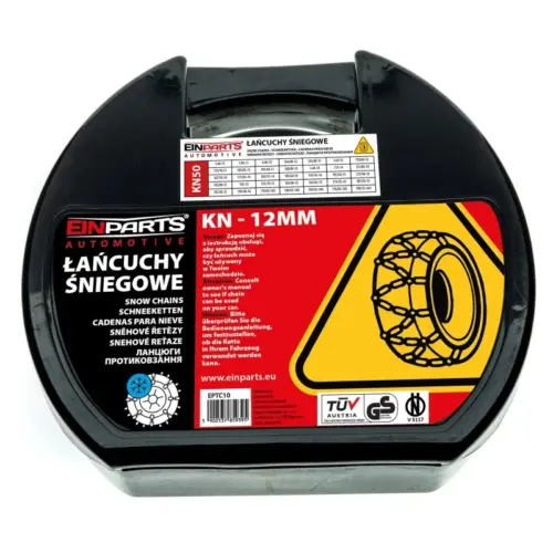Snow chains Einparts KN 12 mm Ö-Norm TÜV, pair