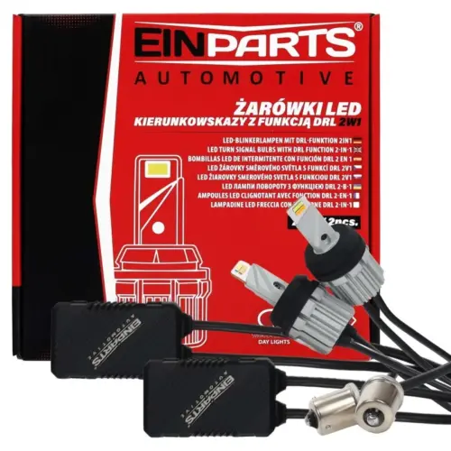 Einparts LED bulbs 2-in-1 DRL + indicator CANbus 6000 K, pair