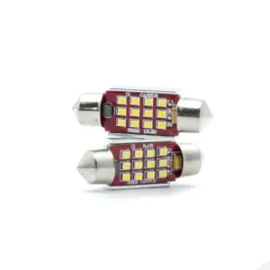 Einparts LED festoon bulbs C5W 12/24 V CANbus 6000 K 12× SMD 2016, pair