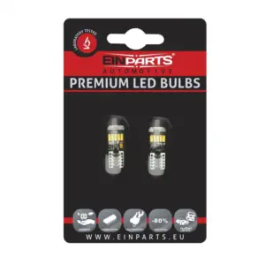Einparts LED bulbs W5W CANbus 15× SMD 4014, pair