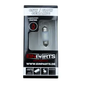 Einparts LED festoon bulb C10W CANbus 6000 K 6× SMD 2835, 1 pc
