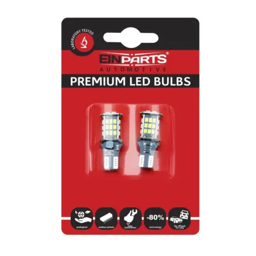 Einparts LED bulbs CANbus 6000 K 30× SMD 3020, pair