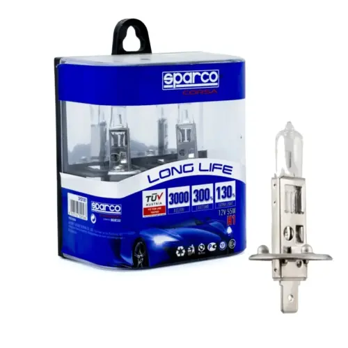 Sparco halogene žarulje H1 12 V 55 W 3000 K, par