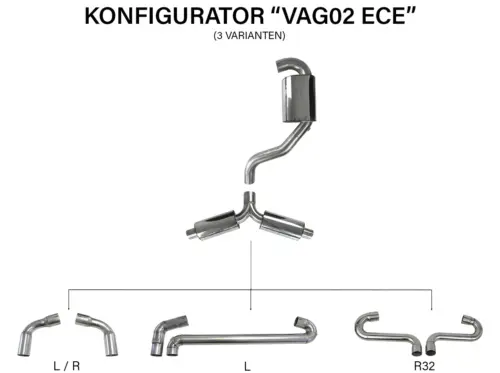 Bull-X ispušni sustav 3" Y-Style ECE za VW Golf 7 GTI i SEAT Leon 5F (MQB, FWD)