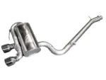 Bull-X 3" ECE exhaust system with valve for VW Golf 6 R 271 PS (without centre silencer)