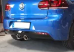 Bull-X resonator delete 3" ECE for VW Golf 6 R 271 PS